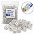 Kit 100 Conector Cabo De Rede EzRj45 Vazado Passagem Cat5e/6 - Imagem 1