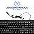 Teclado Com Fio USB Teclas Multimídia Cabo 1.80m Multi TC606 - Imagem 3