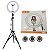 Iluminador Ring Light 10'' Usb Suporte Celular C Tripé De 2M - Imagem 2