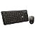 Combo Teclado E Mouse Sem Fio 1600 Dpi Teclas Redondas Preto - Imagem 2