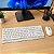 Kit Combo Teclado e Mouse Sem Fio Oex TM-406 Flat Branco - Imagem 2