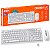 Kit Combo Teclado e Mouse Sem Fio Oex TM-406 Flat Branco - Imagem 1