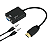 Adaptador Conversor HDMI Para VGA 20cm Com Áudio P2 Pix - Imagem 4