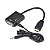 Adaptador Conversor HDMI Para VGA 20cm Com Áudio P2 Pix - Imagem 5