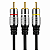 Cabo RCA 3 + 3 RCA Audio Video Plug Metal 5 Metros 018-0752 - Imagem 2