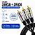 Cabo RCA 3 + 3 RCA Audio Video Plug Metal 5 Metros 018-0752 - Imagem 3