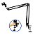 Suporte Mesa Articulado Para Microfone Braço Suspensao 45mm - Imagem 2