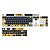 Kit Teclas Keycaps Redragon Harry Potter Hufflepuff HP-943 - Imagem 1