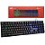 Teclado Membrana Gamer Kalkan Hati Preto Abnt2 Rainbow - Imagem 1