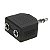 Adaptador P2 Estéreo Para 2 J2 Estéreo Chip Sce 003-1008 - Imagem 1
