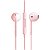 Fone De Ouvido Com Fio Colormood Fn204 Rosa Metalico Oex - Imagem 1