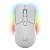 Mouse Gamer Sem Fio Com Base Warrior 6 Botões MO422 Branco - Imagem 1