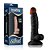 Prótese Macia com Ventosa e Escroto Real Extreme Preto 19 x 3,7cm - 5676 - Imagem 1