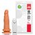 Prótese Maciça com Vibro Externo Pele 14,5 X 4cm - ADAO33 - Imagem 1