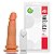 Prótese Maciça com Vibro Externo Pele 16 X 4cm - ADAO34 - Imagem 1