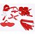 Kit Sado com 7 itens Vermelho - 5876 - Imagem 3