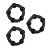 Anel Peniano Power Plus com 3 P/M/G Preto - 7308 - Imagem 1