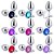 Plug Anal Metal Cromado Pedra Redonda - 58459 - Imagem 1
