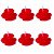 Vela Decorativa Flor c/ 6 unid - 1152 - Imagem 1
