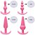 Kit Com 4 Plugs Anais Em Silicone Cores - 8391 - Imagem 4