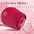 Vibrador Sucção Formato Rosa 10 Funções Recarregável + Excitante - 7288 - Imagem 1
