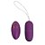 Vibrador Bullet com Controle Remoto sem fio 20 Vibrações Roxo - 8192 - Imagem 1