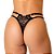 Tanga Fio Dental Faz o Pix com coração Preta - 1093 - Imagem 2