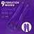 Vibrador Para Casal Recarregável Controle Remoto 9 Funções Roxo - 6919 - Imagem 3