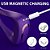 Vibrador Para Casal Recarregável Controle Remoto 9 Funções Roxo - 6919 - Imagem 4