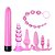 Kit Com 6 Plugs Anais Em Silicone 1 Vibrador Personal Cores - 8389 - Imagem 2