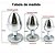 Plug Anal Metal Pedra Formato Coração Cromado - 58489 - Imagem 8
