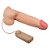 Prótese Dupla Camada com Vibro Escroto e Ventosa Pele 21,8 x 4,5cm - 8544 - Imagem 3