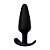 Plug Anal em silicone Preto 12,3cm X 3,1cm - 7461 - Imagem 1
