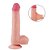Protese Dupla Camada com Escroto e Ventosa 21,9 X 4,1 cm - 7996 - Imagem 1