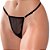 Tanga Fio Dental Mete Forte Brilha No Escuro Preta - 5078 - Imagem 2
