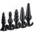 Kit Com 5 Plugs Anais Em Silicone Preto - 8392 - Imagem 1