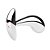 Plug Anal Curvo Metal Cromado com Pedra Rosa P - 9739 - Imagem 2
