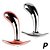 Plug Anal Curvo Metal Cromado com Pedra Rosa P - 9739 - Imagem 4