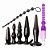 Kit com 1 Plug Jelly e 5 Plug Anal com 1 Dedeira Cores - 8390 - Imagem 1