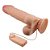 Prótese Dupla Camada com Vibro Escroto e Ventosa Pele 24,0 x 5,0 cm - 8543 - Imagem 4
