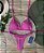 Biquíni de Cortininha Canelado - Pink - Imagem 1