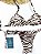 Biquíni Cortininha - Fio Dental+ Premium Proteção UV50+ Zebra Marrom Escuro - Imagem 5
