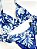 Biquíni Cortininha - Fio Dental+ Premium Proteção UV50+ Floral Azul - Imagem 5