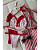 Biquíni Cortininha - Marquinha Bicolor Rosa Claro com Vermelho - Imagem 3