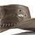 Chapéu Unissex Estilo Americano em Couro Legitimo Cacau - Imagem 5