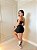 Conjunto Short Regulagem + Top Alça Reta Cor Preto - Imagem 2
