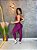 Conjunto Tradicional Legging+ Top Alça Reta Cor Roxo Uva - Imagem 2