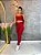 Conjunto Legging Básica+ Top Alça Reta Cor Marsala - Imagem 6