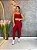 Conjunto Legging Básica+ Top Alça Reta Cor Marsala - Imagem 1
