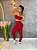 Conjunto Legging Básica+ Top Alça Reta Cor Marsala - Imagem 2
